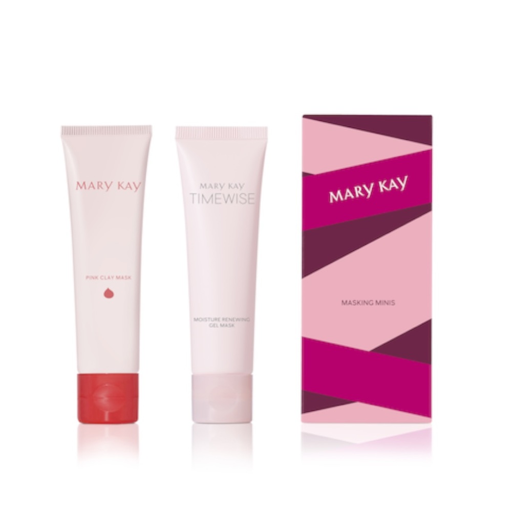 💕🌟💛 MARY KAY MASKING MINIS IN PINK CLAY MASK AND GEL MASK LIMITED EDITION